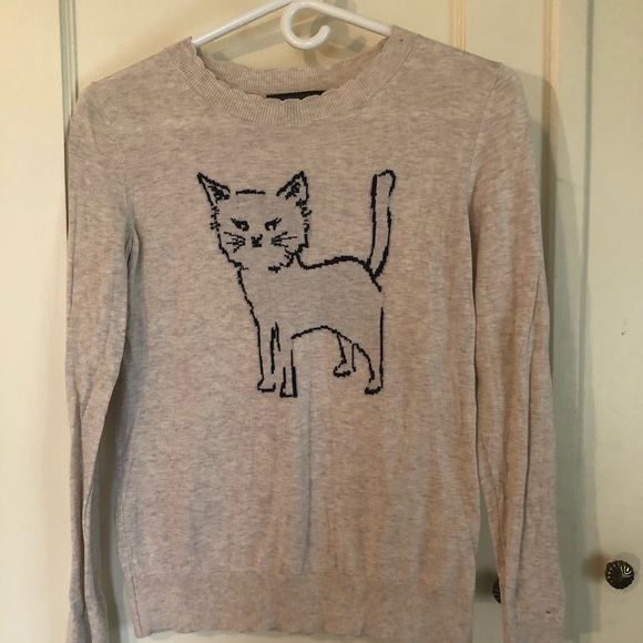 Banana Republic Sweaters - Banana Republic cat sweater